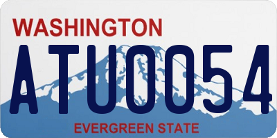 WA license plate ATU0054