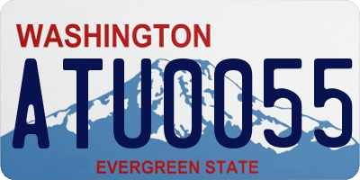 WA license plate ATU0055