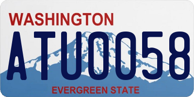 WA license plate ATU0058