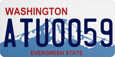WA license plate ATU0059