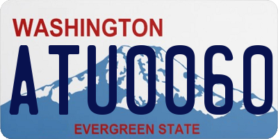 WA license plate ATU0060