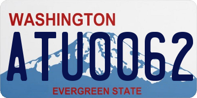 WA license plate ATU0062