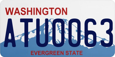 WA license plate ATU0063