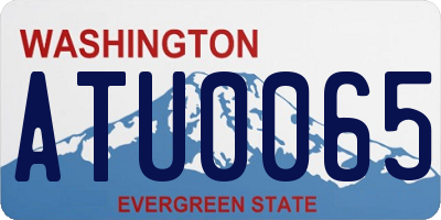 WA license plate ATU0065
