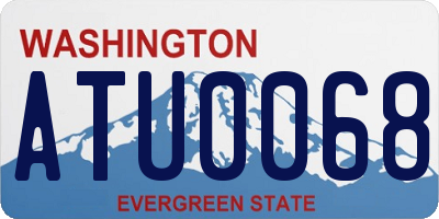 WA license plate ATU0068