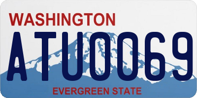 WA license plate ATU0069