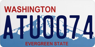 WA license plate ATU0074