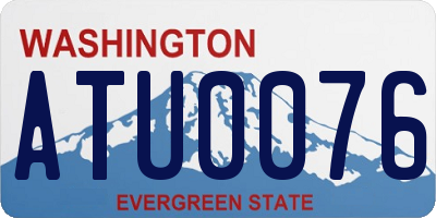 WA license plate ATU0076