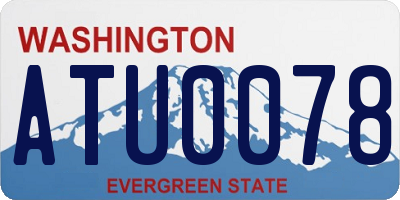 WA license plate ATU0078