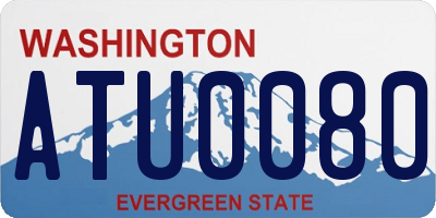 WA license plate ATU0080