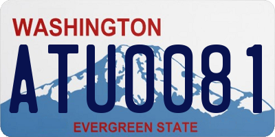 WA license plate ATU0081