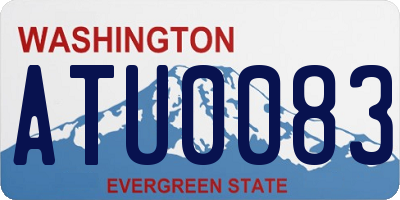 WA license plate ATU0083