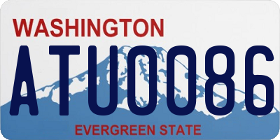 WA license plate ATU0086
