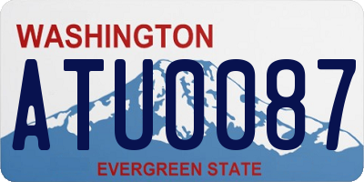 WA license plate ATU0087