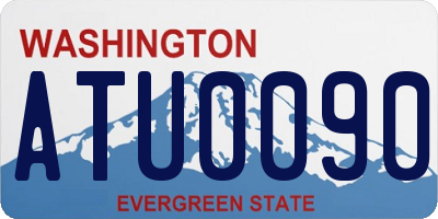 WA license plate ATU0090