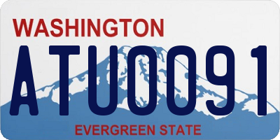 WA license plate ATU0091