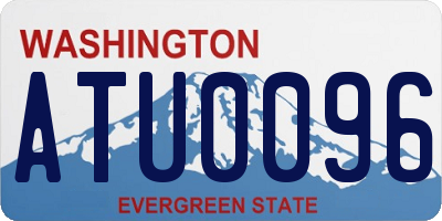 WA license plate ATU0096