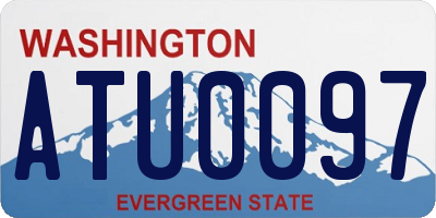 WA license plate ATU0097