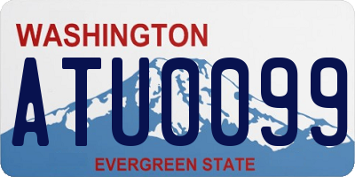 WA license plate ATU0099