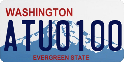 WA license plate ATU0100