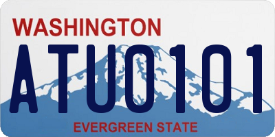 WA license plate ATU0101