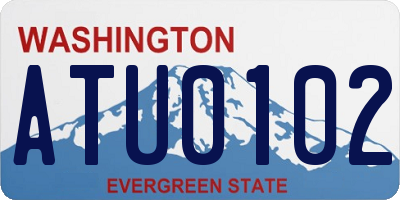 WA license plate ATU0102