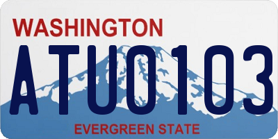 WA license plate ATU0103