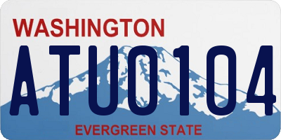 WA license plate ATU0104