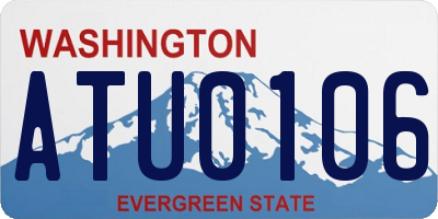 WA license plate ATU0106