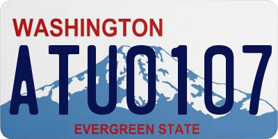 WA license plate ATU0107