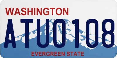 WA license plate ATU0108