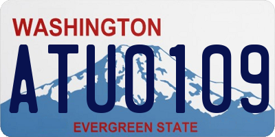 WA license plate ATU0109