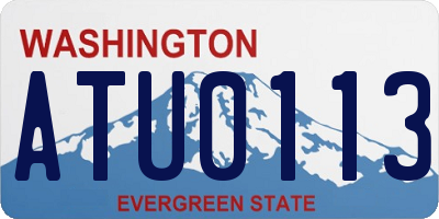 WA license plate ATU0113