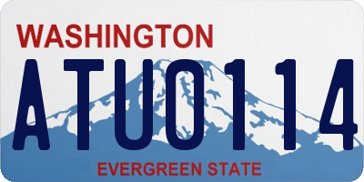 WA license plate ATU0114
