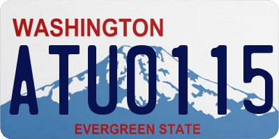 WA license plate ATU0115