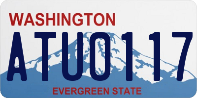 WA license plate ATU0117