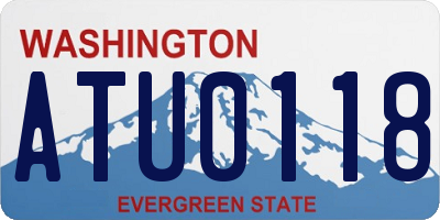 WA license plate ATU0118