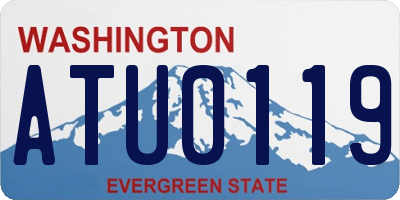 WA license plate ATU0119