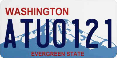WA license plate ATU0121
