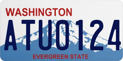 WA license plate ATU0124