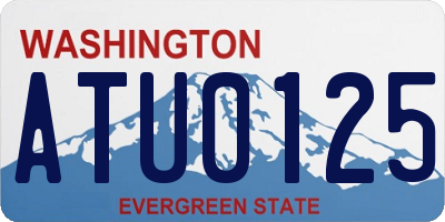WA license plate ATU0125