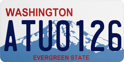 WA license plate ATU0126