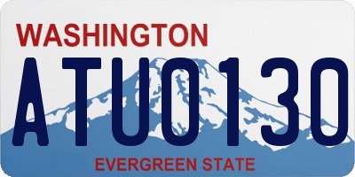WA license plate ATU0130