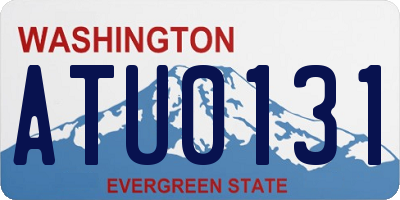WA license plate ATU0131