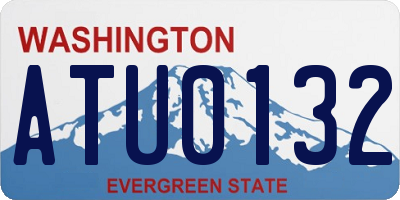 WA license plate ATU0132