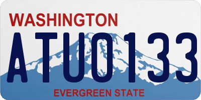 WA license plate ATU0133