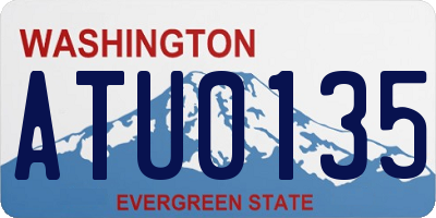WA license plate ATU0135