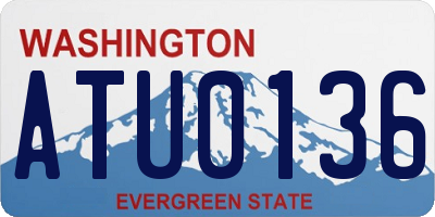 WA license plate ATU0136