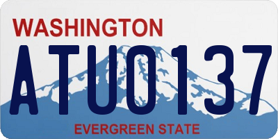 WA license plate ATU0137