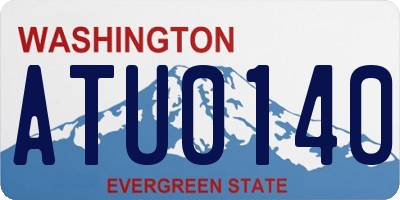 WA license plate ATU0140